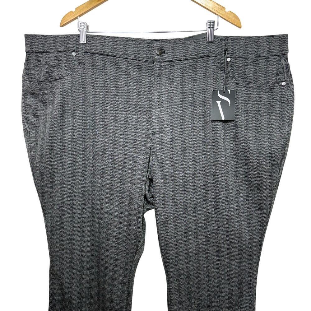 Simply Vera Vera Wang Pants Women’s Size 3X Mid-Rise Bootcut Stretch Gray - Picture 4 of 12